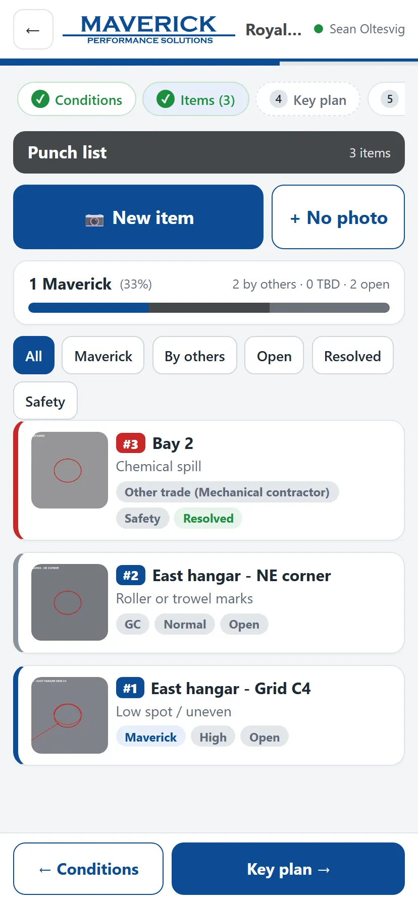 Punch list